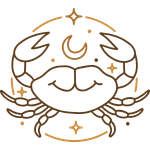 Cancer zodiac sign illustration